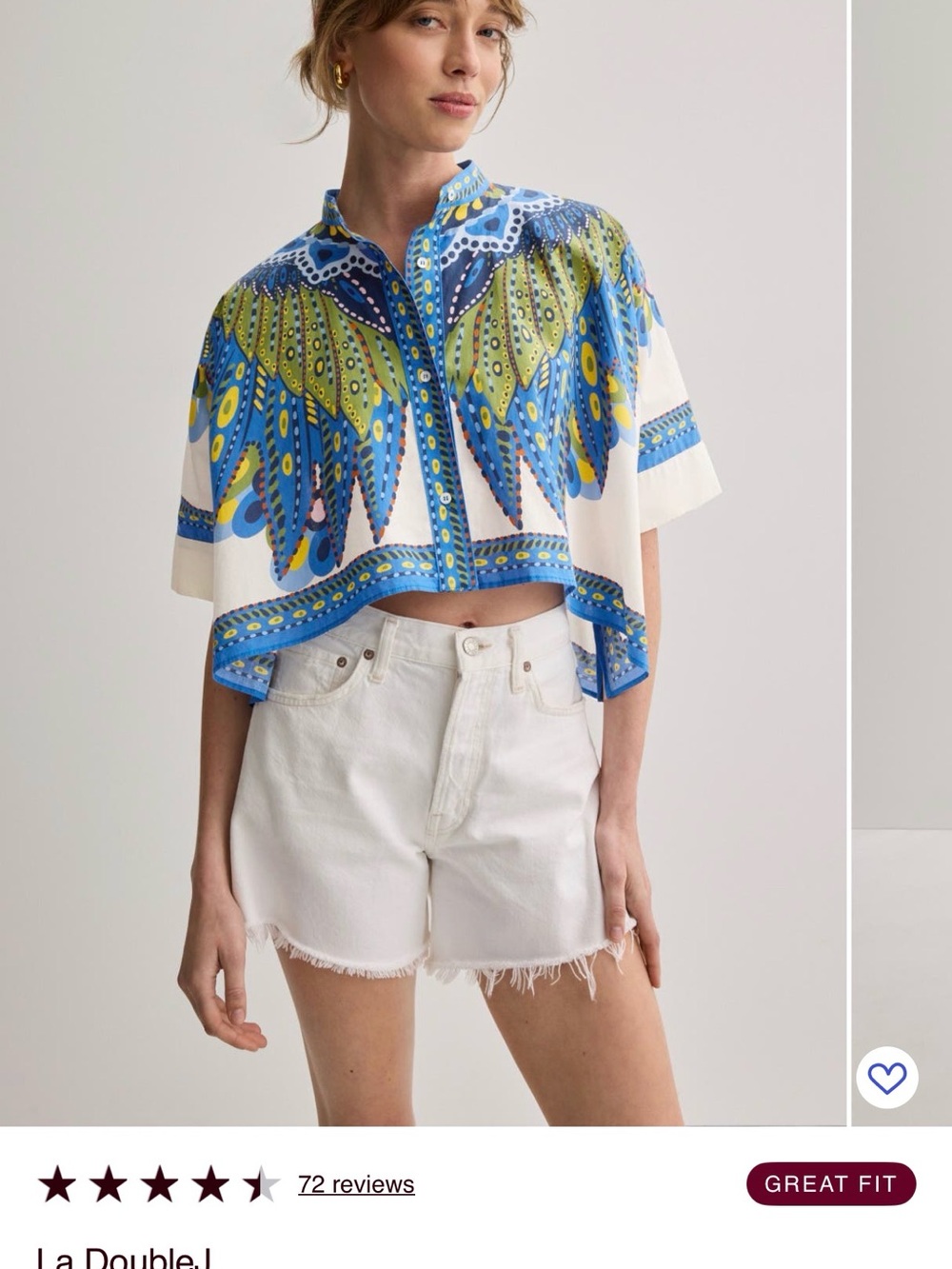 LA Double J Mini Foulard Top - Worn Once